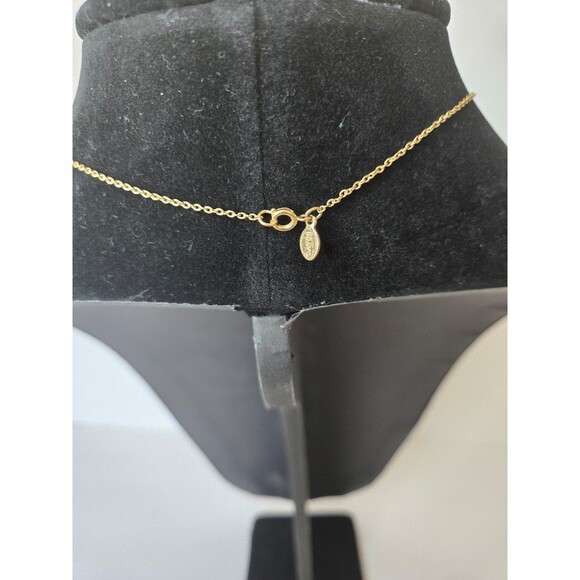 Avon Gold Tone Necklace Initial J - Picture 3 of 9
